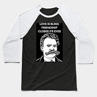 FRIEDRICH NIETZSCHE quote .12 - ink portrait Baseball T-Shirt